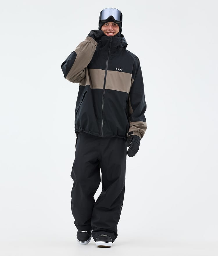 Dope Spartan Lumilautailutakki Miehet Stripe Black/Walnut, Kuva 2 / 8