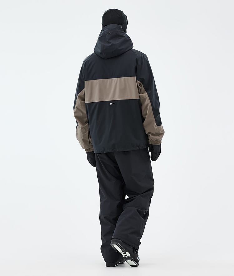 Dope Spartan Laskettelutakki Miehet Stripe Black/Walnut, Kuva 4 / 8