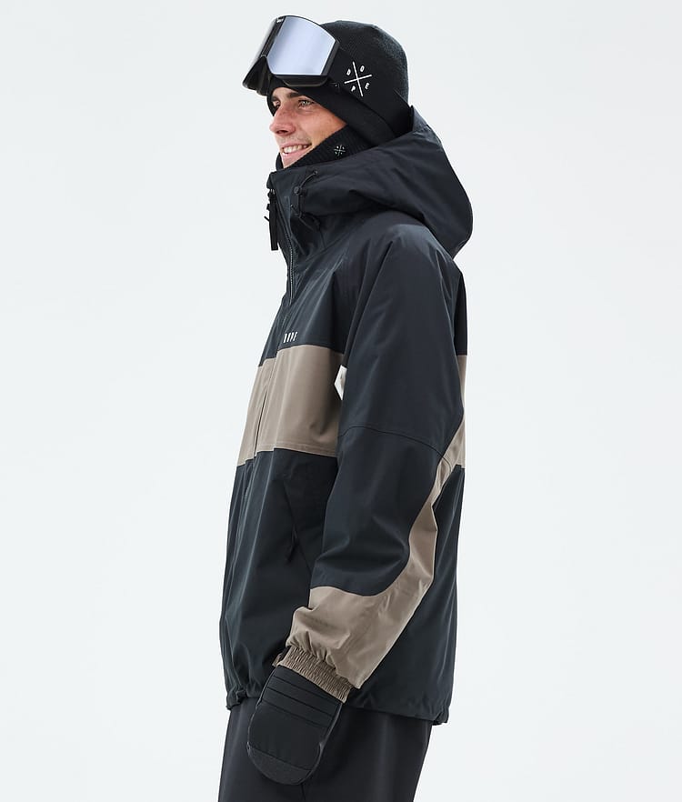 Dope Spartan Lumilautailutakki Miehet Stripe Black/Walnut, Kuva 5 / 8