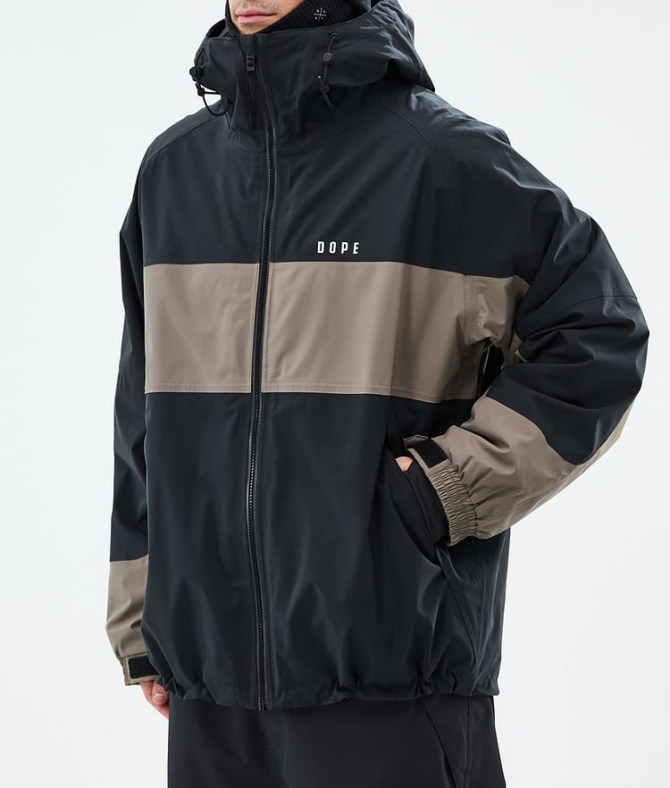 Dope Spartan Laskettelutakki Miehet Stripe Black/Walnut, Kuva 7 / 8