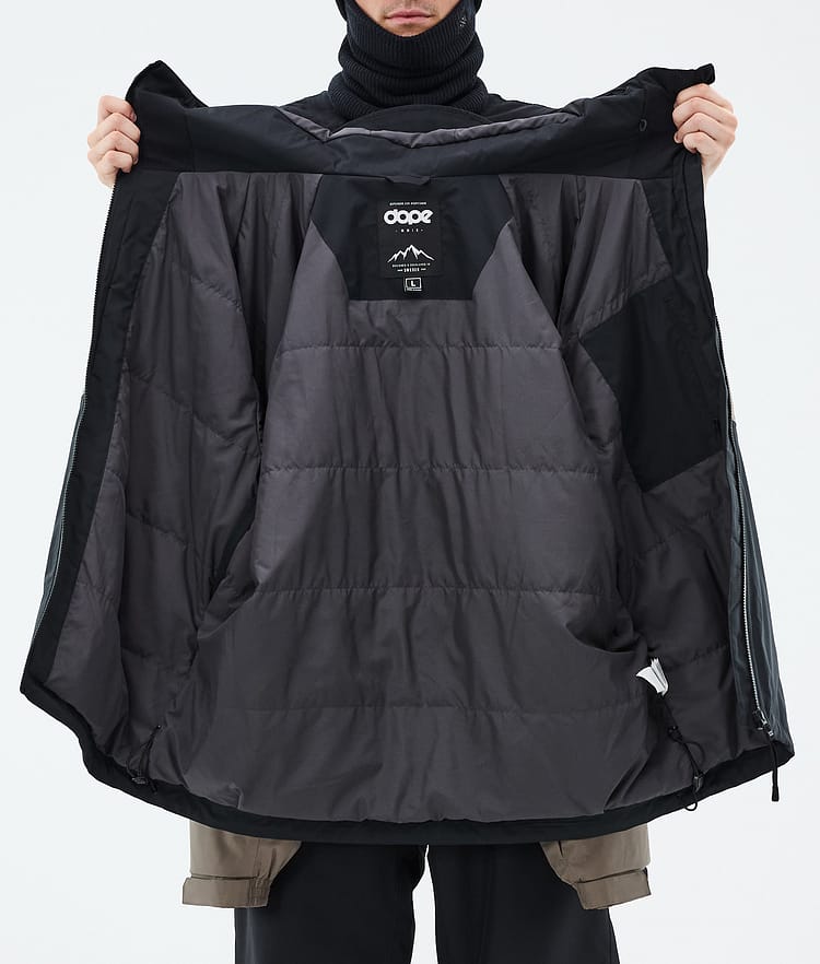 Dope Spartan Lumilautailutakki Miehet Stripe Black/Walnut, Kuva 8 / 8