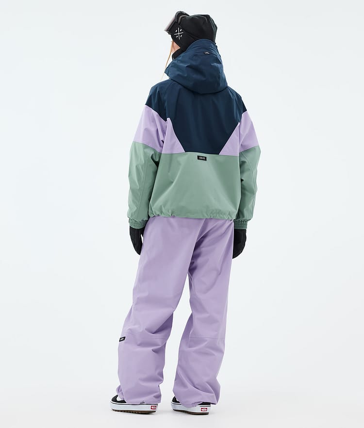 Dope Spartan W Lumilautailutakki Naiset Sport Dark Blue/Faded Violet/Faded Green, Kuva 4 / 8
