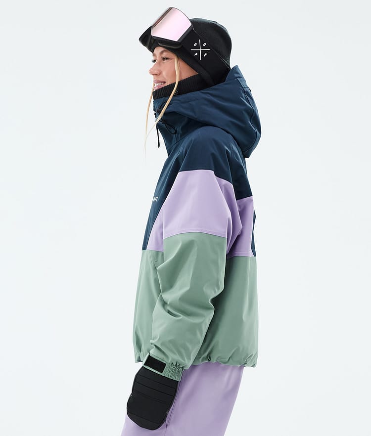 Dope Spartan W Lumilautailutakki Naiset Sport Dark Blue/Faded Violet/Faded Green, Kuva 5 / 8