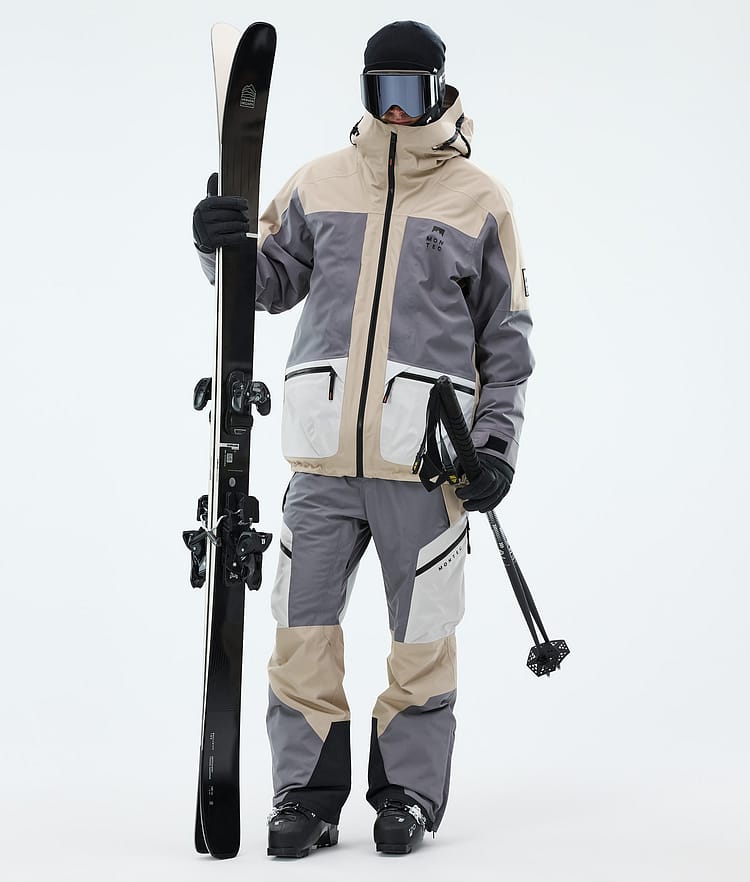 Montec Morpheus Laskettelutakki Miehet Sand/Light Pearl/Light Grey, Image 2 of 9