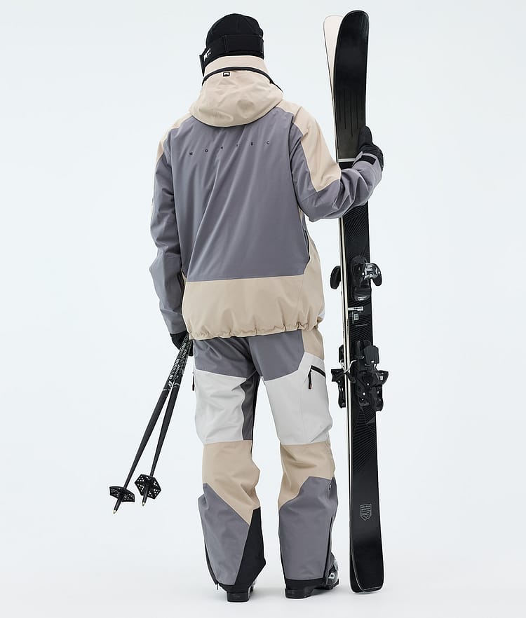 Montec Morpheus Laskettelutakki Miehet Sand/Light Pearl/Light Grey, Image 3 of 9