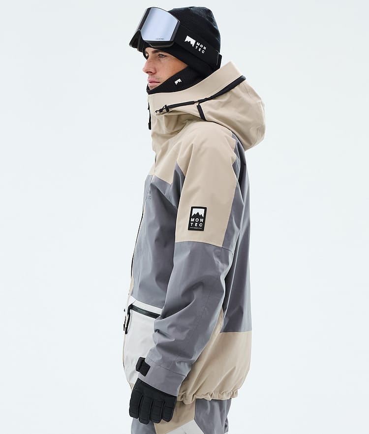 Montec Morpheus Lumilautailutakki Miehet Sand/Light Pearl/Light Grey, Image 5 of 9
