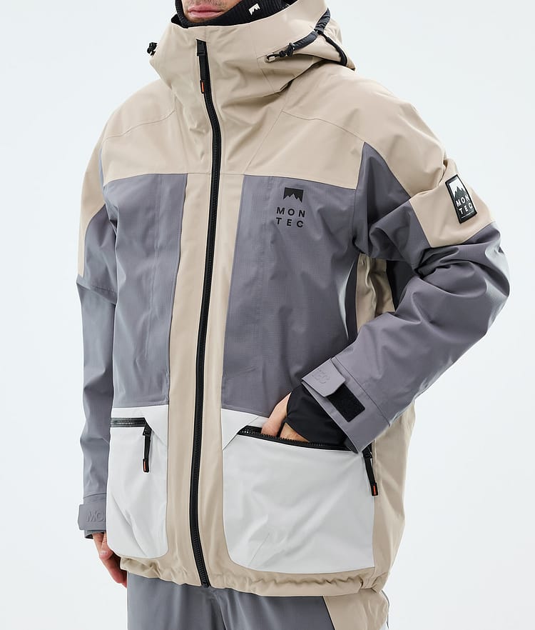 Montec Morpheus Lumilautailutakki Miehet Sand/Light Pearl/Light Grey, Image 7 of 9