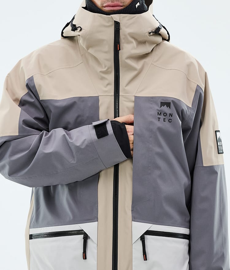 Montec Morpheus Laskettelutakki Miehet Sand/Light Pearl/Light Grey, Image 8 of 9