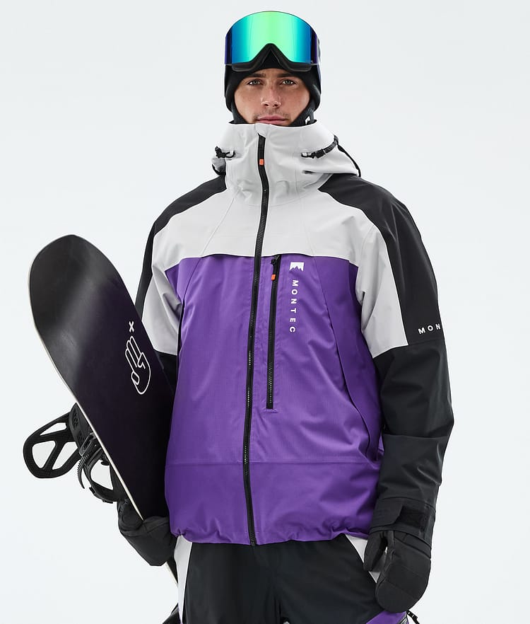 Montec Oracle Lumilautailutakki Miehet Light Grey/Black/Vivid Purple, Kuva 1 / 10