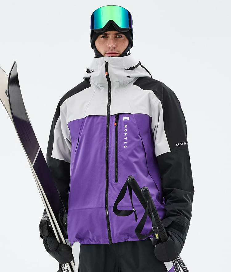 Montec Oracle Laskettelutakki Miehet Light Grey/Black/Vivid Purple, Kuva 1 / 10