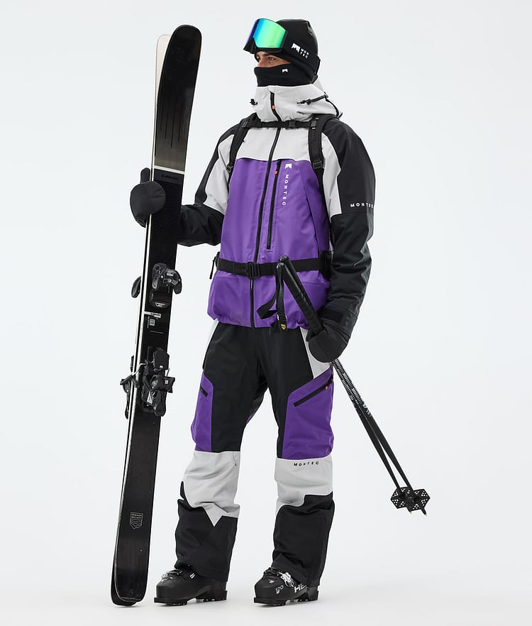 Montec Oracle Laskettelutakki Miehet Light Grey/Black/Vivid Purple, Kuva 3 / 10