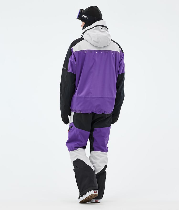Montec Oracle Lumilautailutakki Miehet Light Grey/Black/Vivid Purple, Kuva 5 / 10