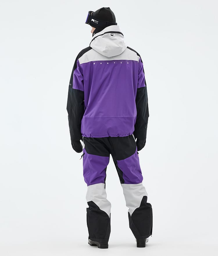 Montec Oracle Laskettelutakki Miehet Light Grey/Black/Vivid Purple, Kuva 5 / 10
