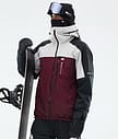 Montec Oracle Lumilautailutakki Miehet Light Grey/Black/Burgundy