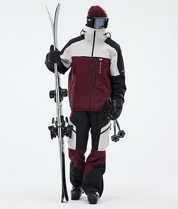 Montec Oracle Laskettelu Outfit Light Grey/Black/Burgundy