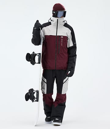 Montec Oracle Lumilautailu Outfit Light Grey/Black/Burgundy