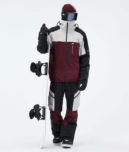 Montec Oracle Lumilautailu Outfit Light Grey/Black/Burgundy