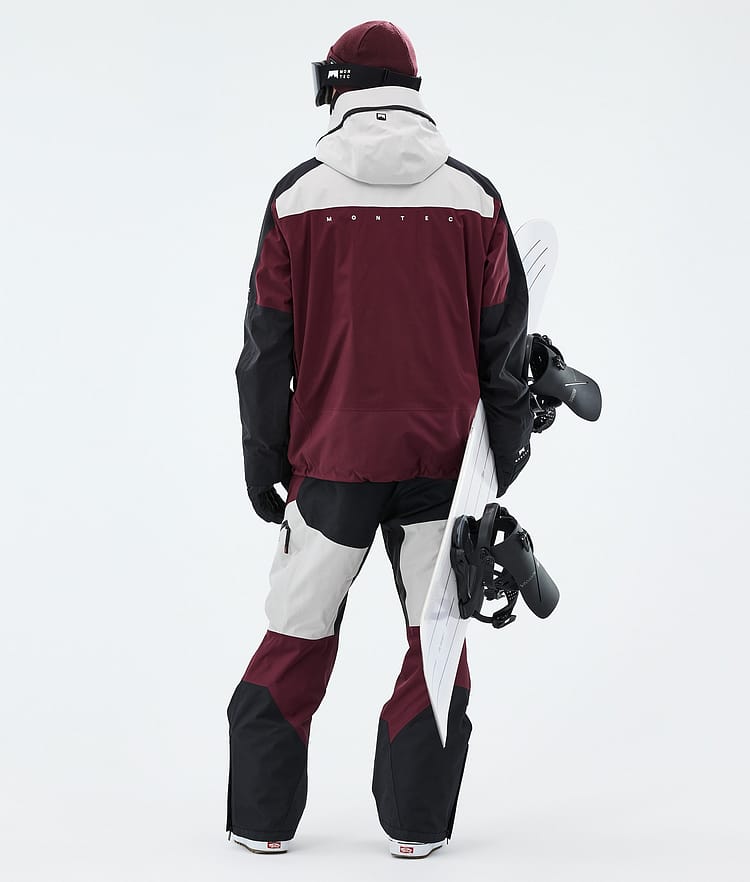 Montec Oracle Lumilautailu Outfit Miehet Light Grey/Black/Burgundy, Kuva 3 / 3