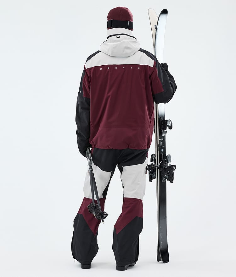 Montec Oracle Laskettelu Outfit Miehet Light Grey/Black/Burgundy, Kuva 2 / 2