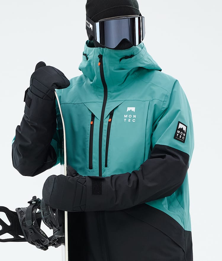 Montec Arch Lumilautailutakki Miehet Turquoise/Black, Kuva 2 / 10