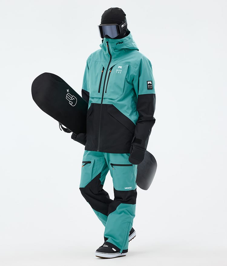 Montec Arch Lumilautailutakki Miehet Turquoise/Black, Kuva 3 / 10