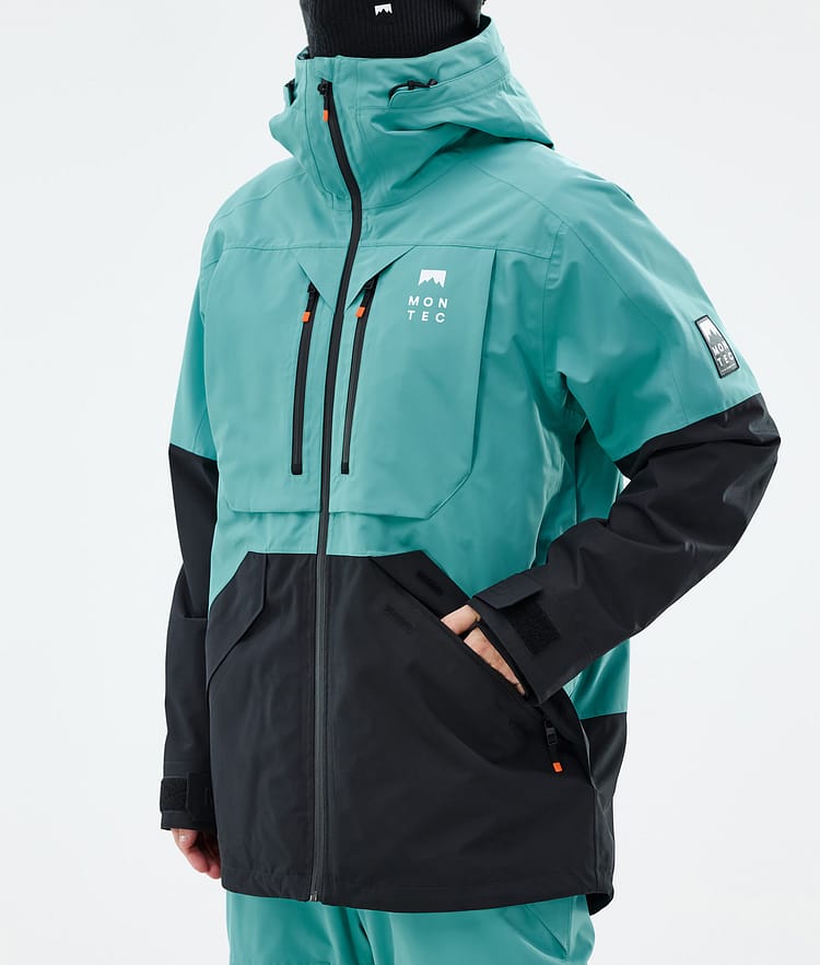 Montec Arch Lumilautailutakki Miehet Turquoise/Black, Kuva 8 / 10