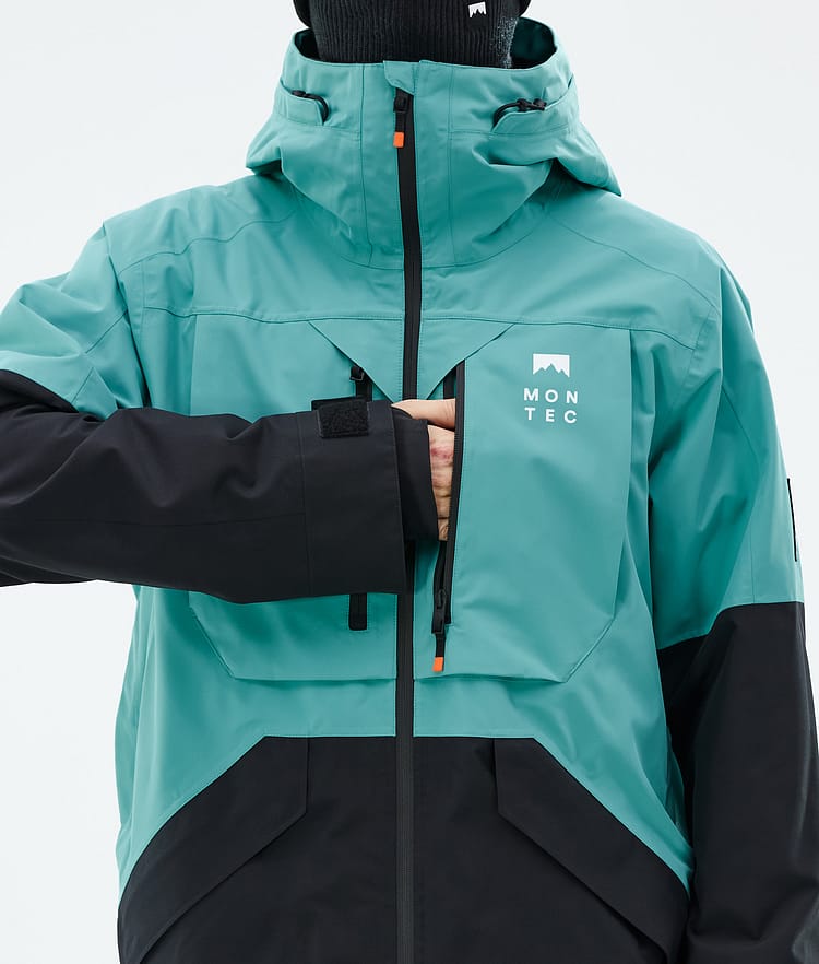 Montec Arch Lumilautailutakki Miehet Turquoise/Black, Kuva 9 / 10