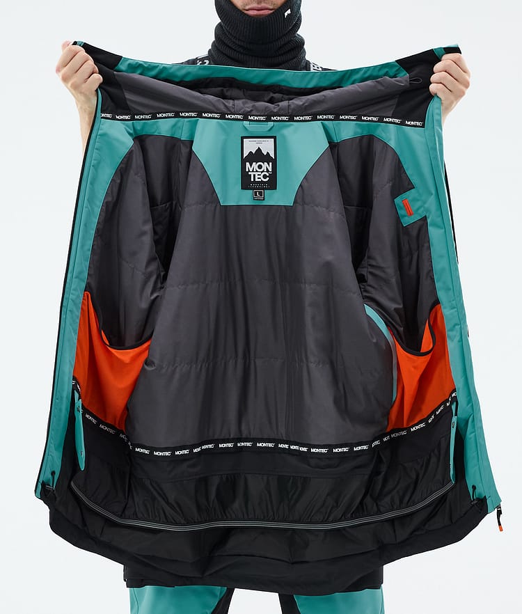 Montec Arch Lumilautailutakki Miehet Turquoise/Black, Kuva 10 / 10