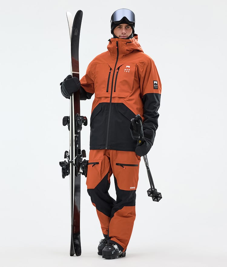 Montec Arch Laskettelutakki Miehet Burned Orange/Black, Kuva 3 / 10