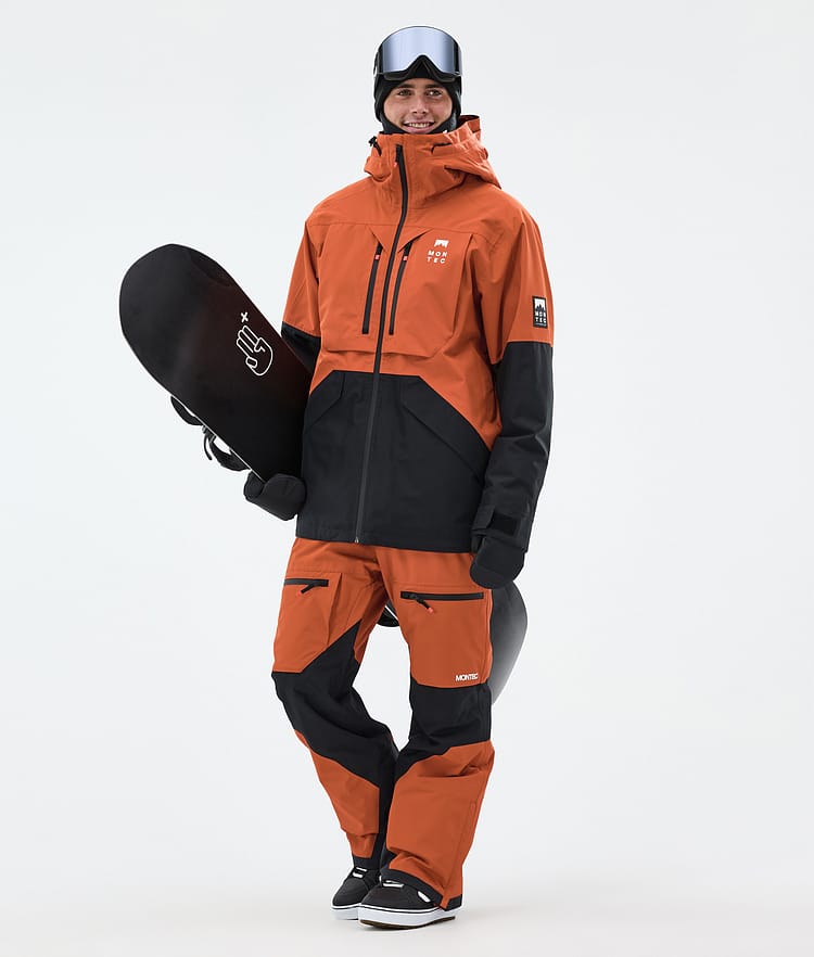 Montec Arch Lumilautailutakki Miehet Burned Orange/Black, Kuva 3 / 10