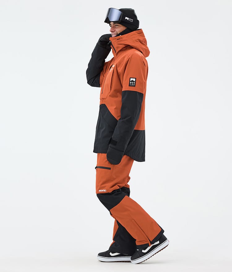 Montec Arch Lumilautailutakki Miehet Burned Orange/Black, Kuva 4 / 10