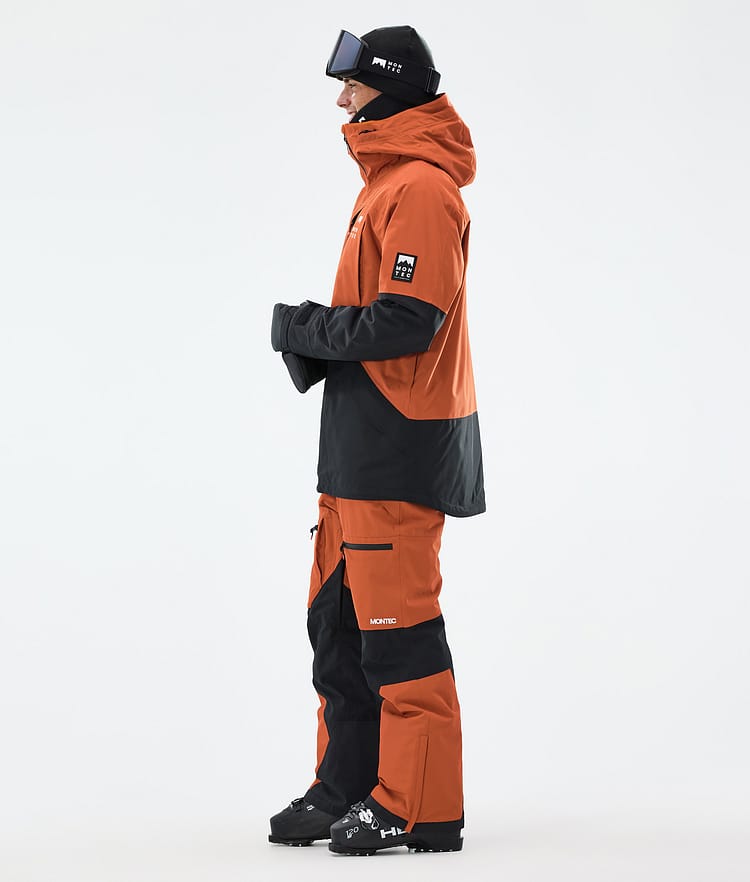Montec Arch Laskettelutakki Miehet Burned Orange/Black, Kuva 4 / 10