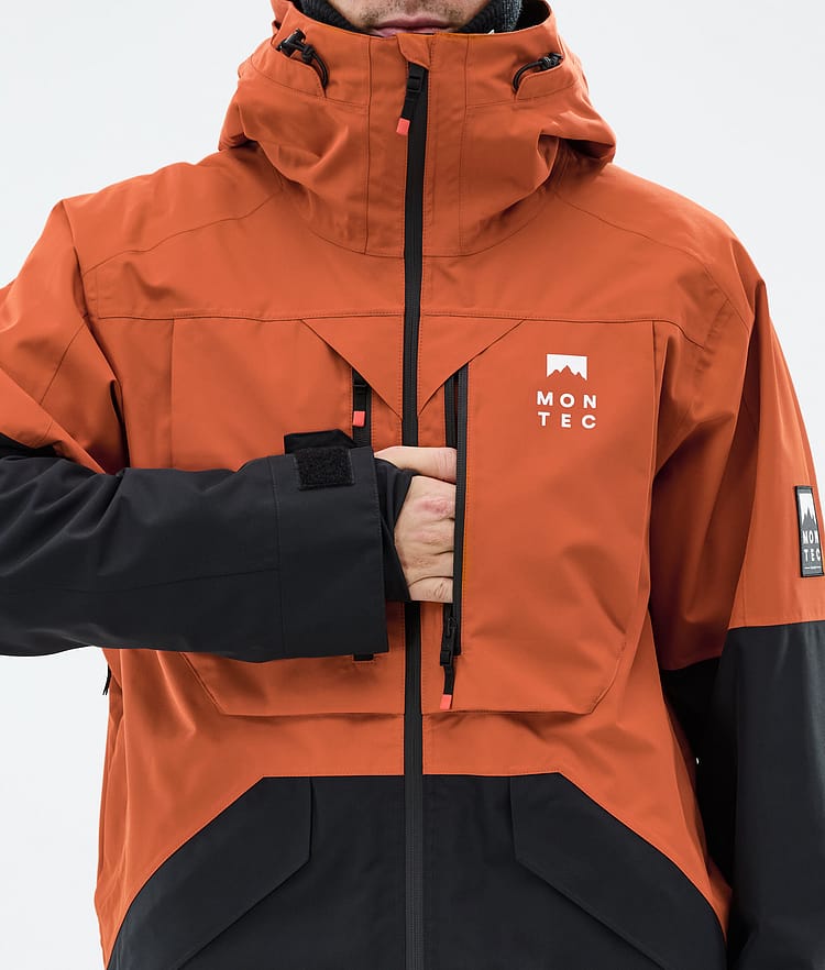 Montec Arch Lumilautailutakki Miehet Burned Orange/Black, Kuva 9 / 10