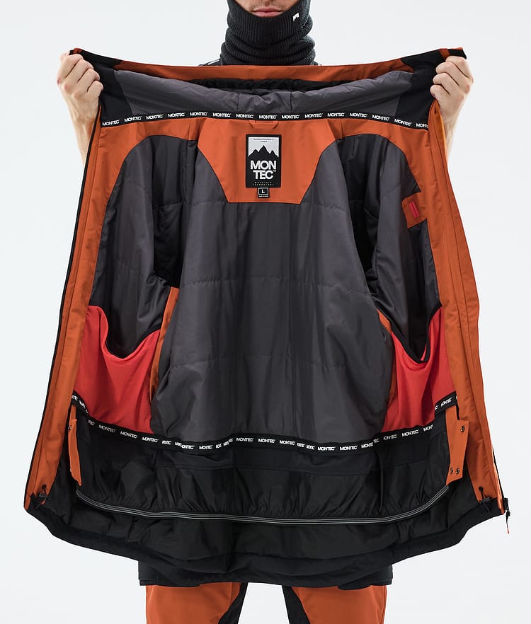 Montec Arch Lumilautailutakki Miehet Burned Orange/Black, Kuva 10 / 10