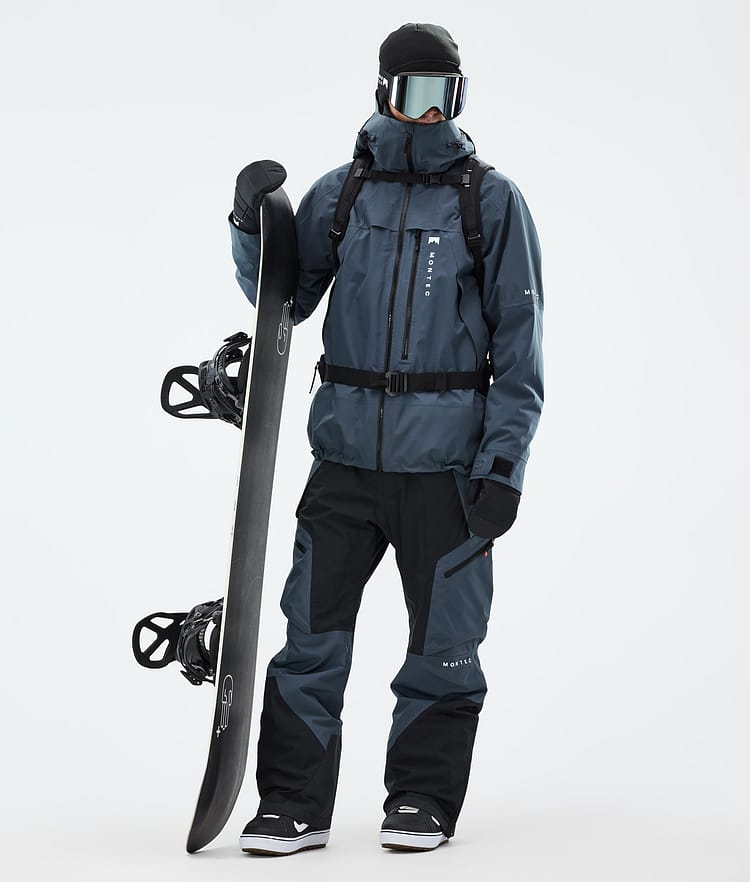 Montec Dozer Lumilautailuhousut Miehet Metal Blue/Black, Kuva 2 / 7