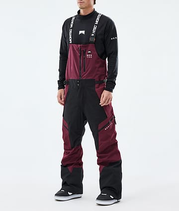 Montec Dozer Lumilautailuhousut Burgundy/Black