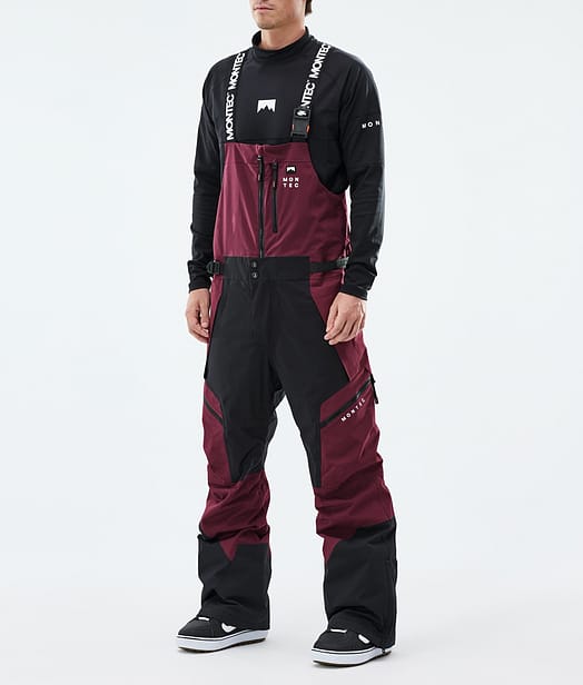 Montec Dozer Lumilautailuhousut Miehet Burgundy/Black
