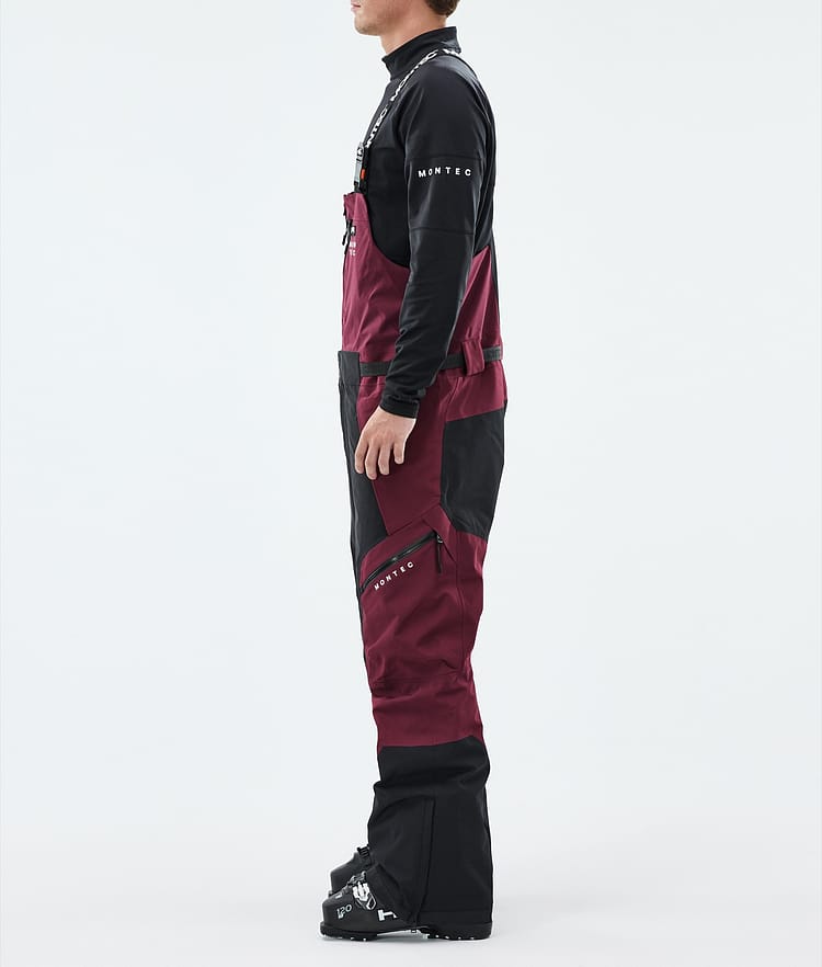 Montec Dozer Lasketteluhousut Miehet Burgundy/Black, Image 2 of 6