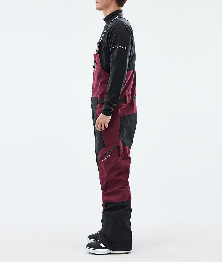 Montec Dozer Lumilautailuhousut Miehet Burgundy/Black, Image 2 of 6