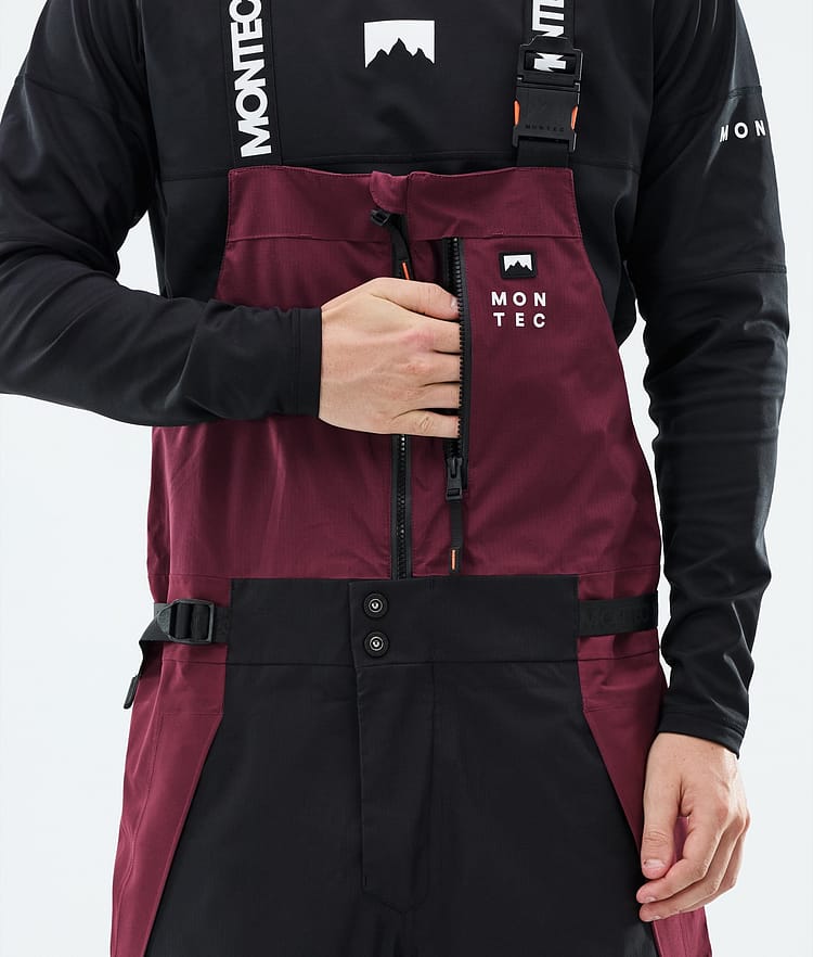 Montec Dozer Lasketteluhousut Miehet Burgundy/Black, Image 5 of 6