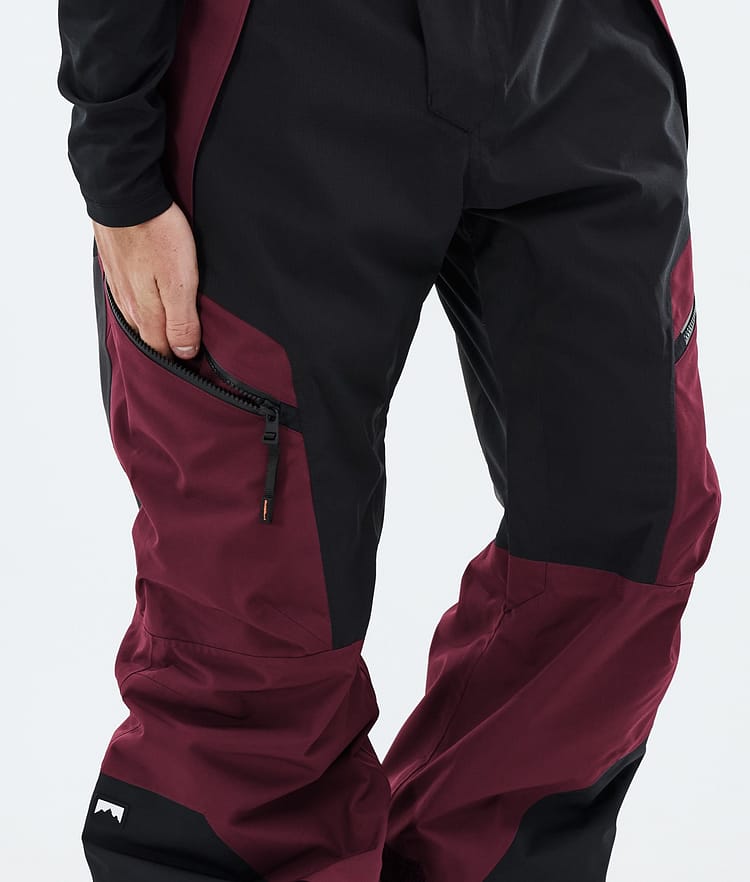 Montec Dozer Lumilautailuhousut Miehet Burgundy/Black, Image 6 of 6