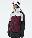 Montec Oracle W Laskettelutakki Naiset Light Grey/Black/Burgundy