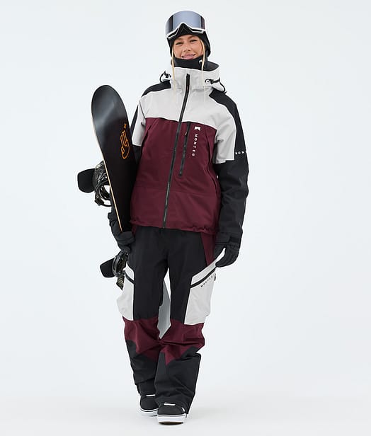 Montec Oracle W Lumilautailu Outfit Light Grey/Black/Burgundy
