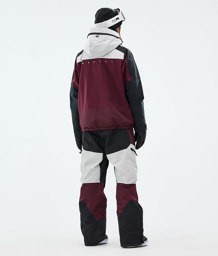 Montec Oracle W Lumilautailutakki Naiset Light Grey/Black/Burgundy, Kuva 5 / 10