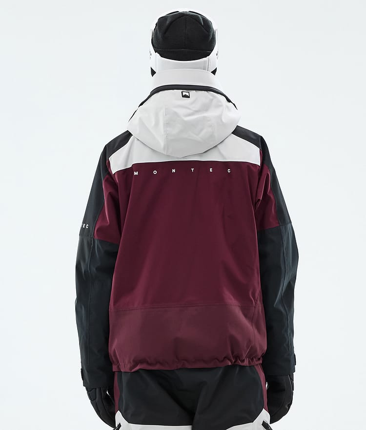 Montec Oracle W Lumilautailutakki Naiset Light Grey/Black/Burgundy, Kuva 7 / 10
