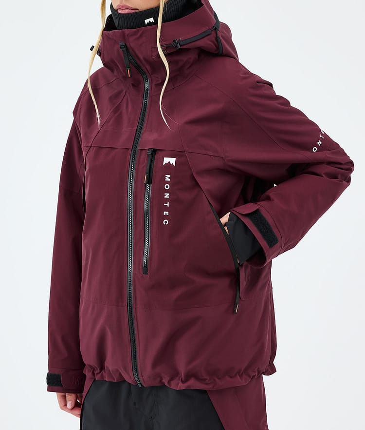 Montec Oracle W Lumilautailutakki Naiset Burgundy, Image 7 of 9
