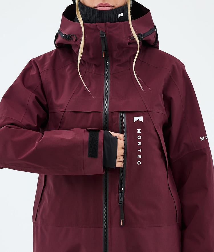 Montec Oracle W Laskettelutakki Naiset Burgundy, Kuva 8 / 9