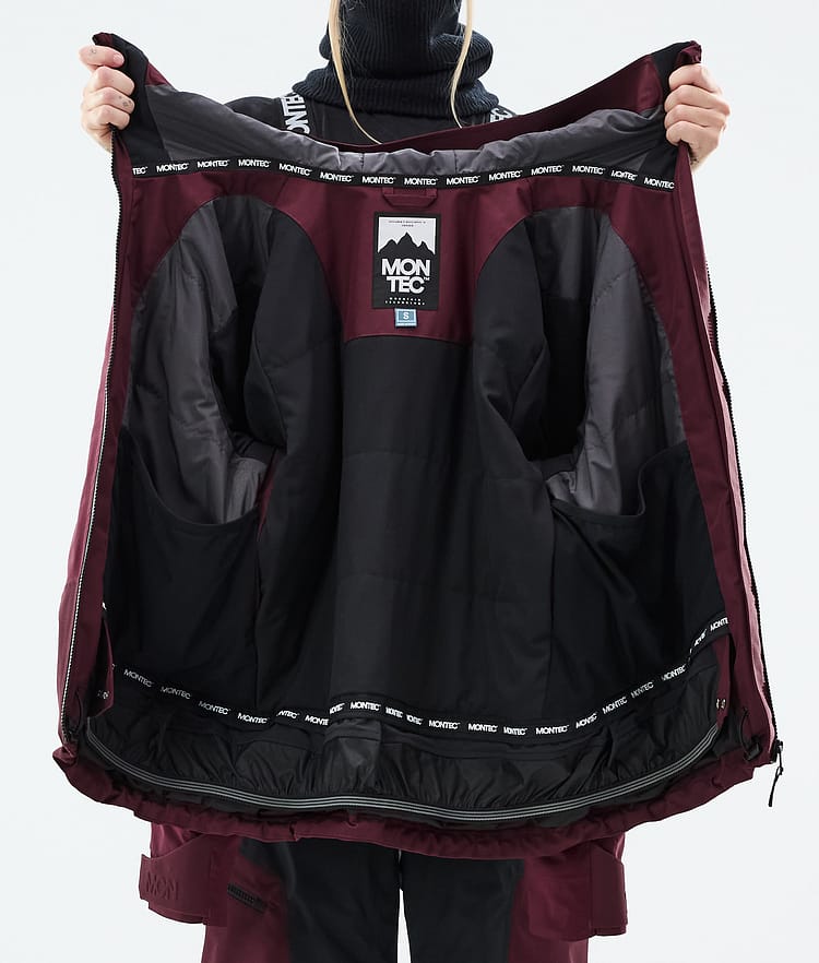 Montec Oracle W Lumilautailutakki Naiset Burgundy, Kuva 10 / 10