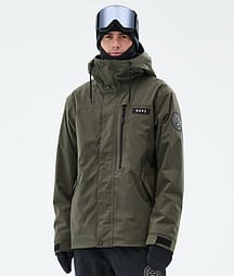 Dope Blizzard Full Zip Lumilautailutakki Miehet Olive Green