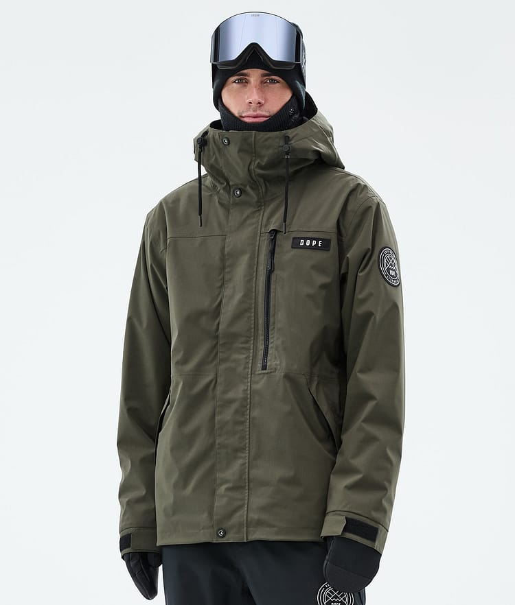 Dope Blizzard Full Zip Laskettelutakki Miehet Olive Green, Kuva 1 / 9